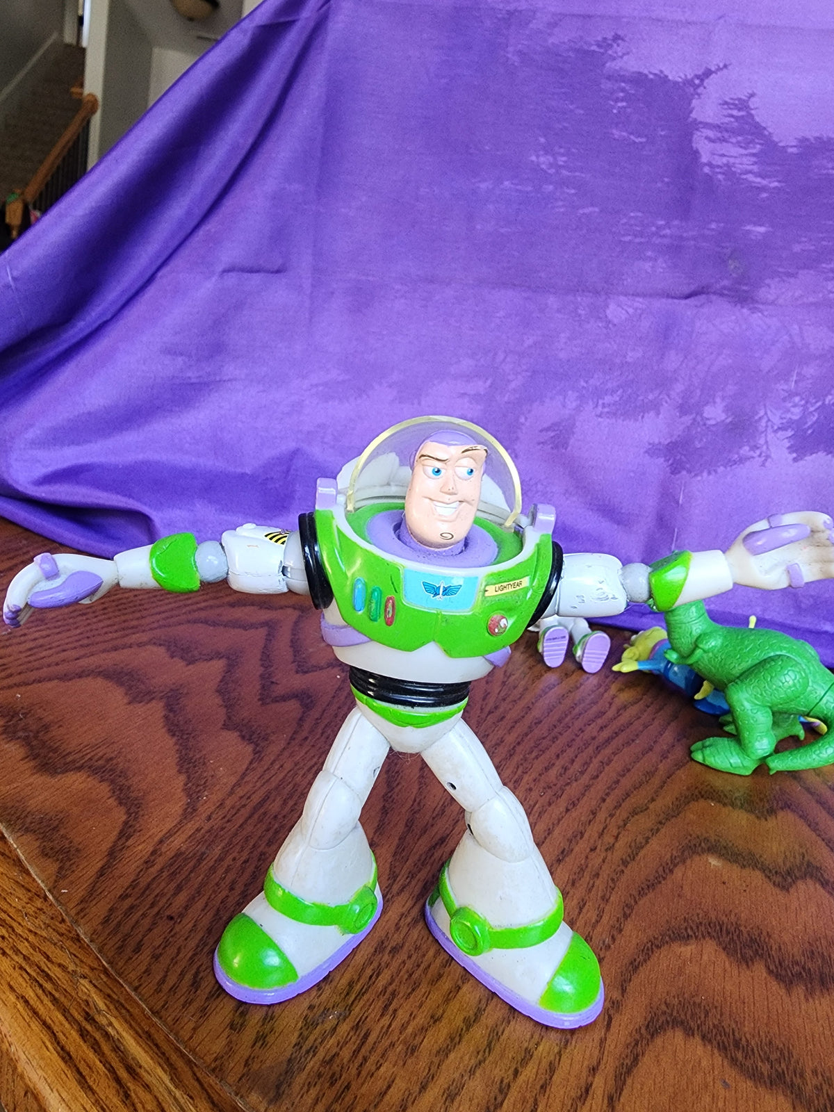 Toy Story Action Figure Lot - Buzz Lightyear, Rex, Little Green Men Aliens - Disney Pixar