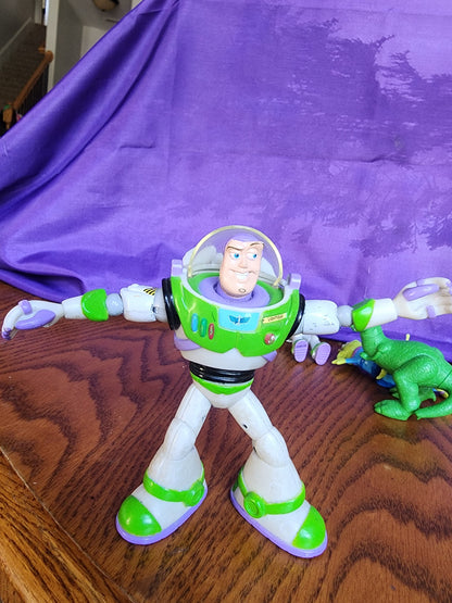 Toy Story Action Figure Lot - Buzz Lightyear, Rex, Little Green Men Aliens - Disney Pixar