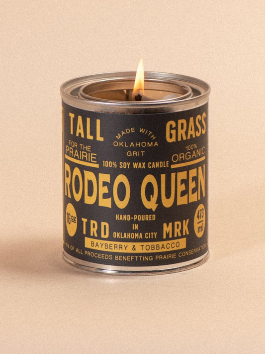 Rodeo Queen: Bayberry + Tobacco Soy Wax Candle - I Bought a Yard Sale