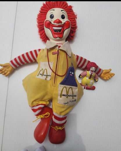 RONALD McDONALD Doll 21" - Hasbro - 1978 & 5" doll - I Bought a Yard Sale