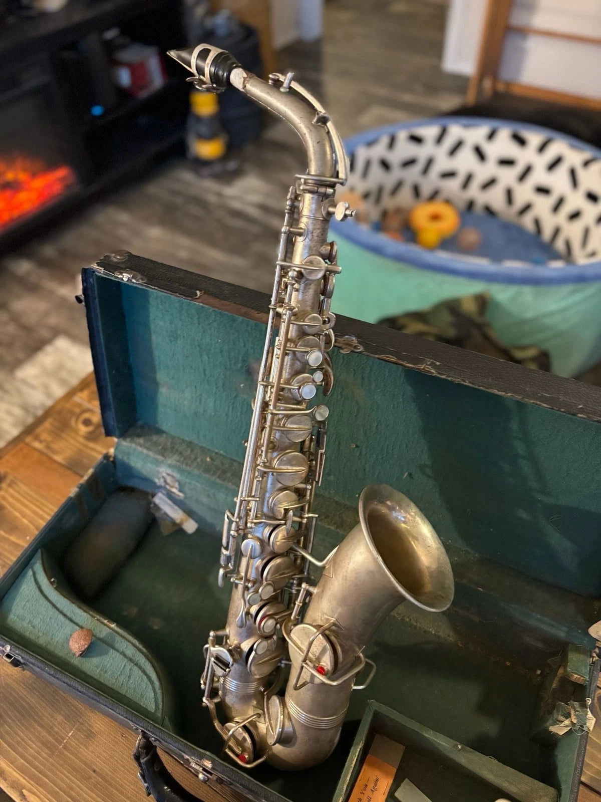 Vintage Wurlitzer Alto Saxophone Silver Plated