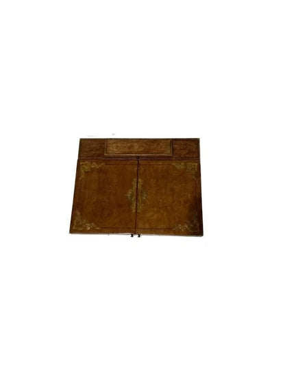 English Victorian Antique Leather Writing Box/Lap Desk