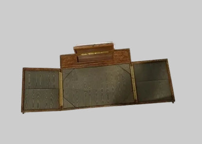 English Victorian Antique Leather Writing Box/Lap Desk
