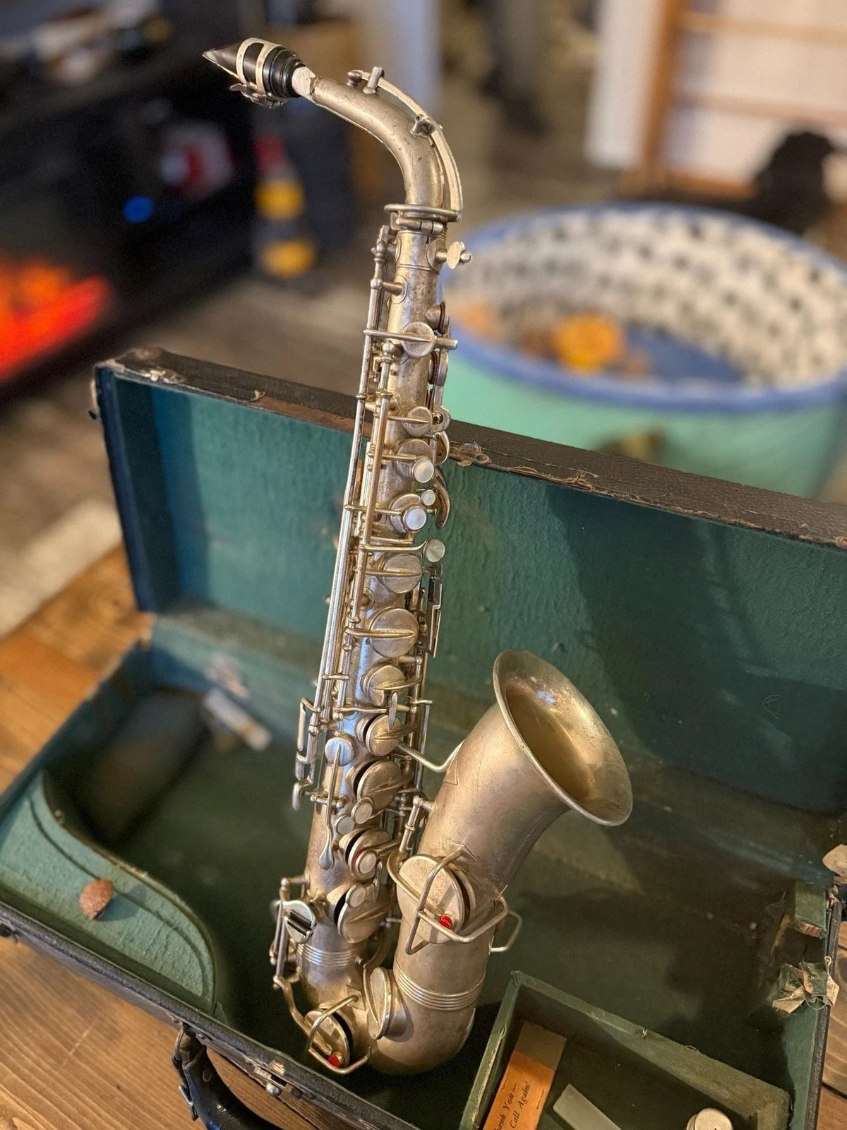 Vintage Wurlitzer Alto Saxophone Silver Plated