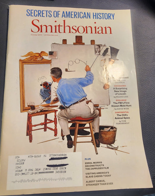Secrets Of American History Smithsonian October 2013 New Lincoln Image - I Bought a Yard Sale