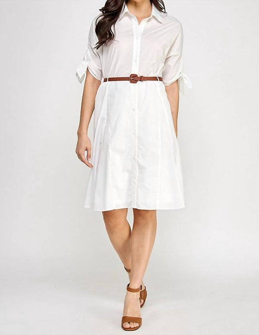 Solid Belted Mini Dress - I Bought a Yard Sale