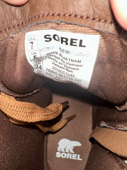 SOREL Women's Explorer STRT Waterproof Lace - Up Boot in Velvet Tan - I Bought a Yard Sale