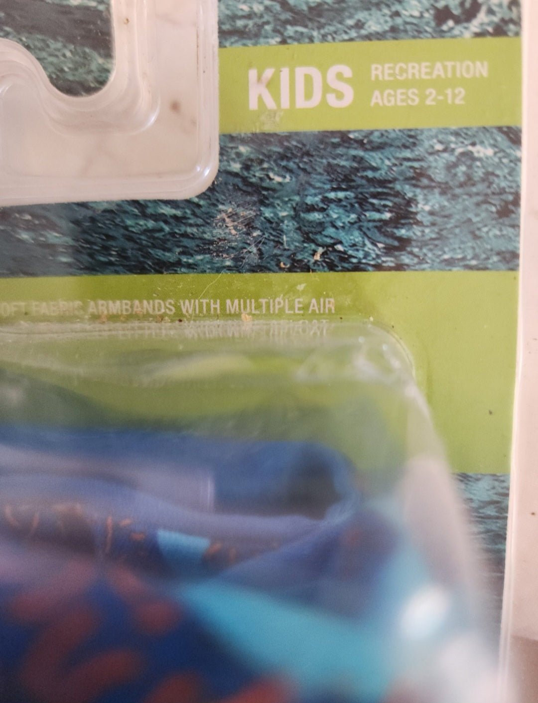 Speedo Swim Kids Swim Training Floats Boards Fabric Arm bands Blue Orange Fish - I Bought a Yard Sale