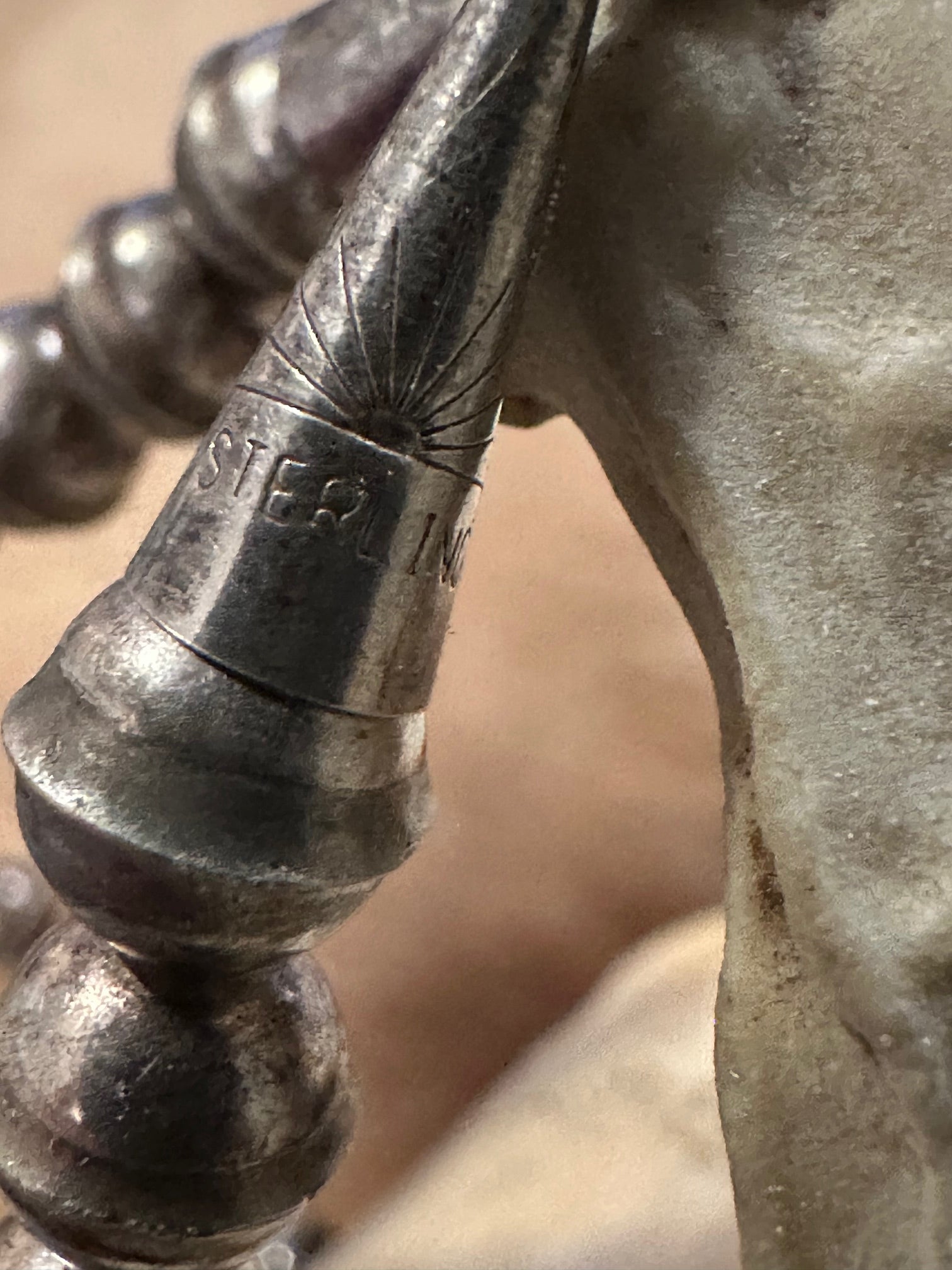 Sterling Silver and Genuine Turquoise Navajo Made Squash Blossom Necklace - I Bought a Yard Sale