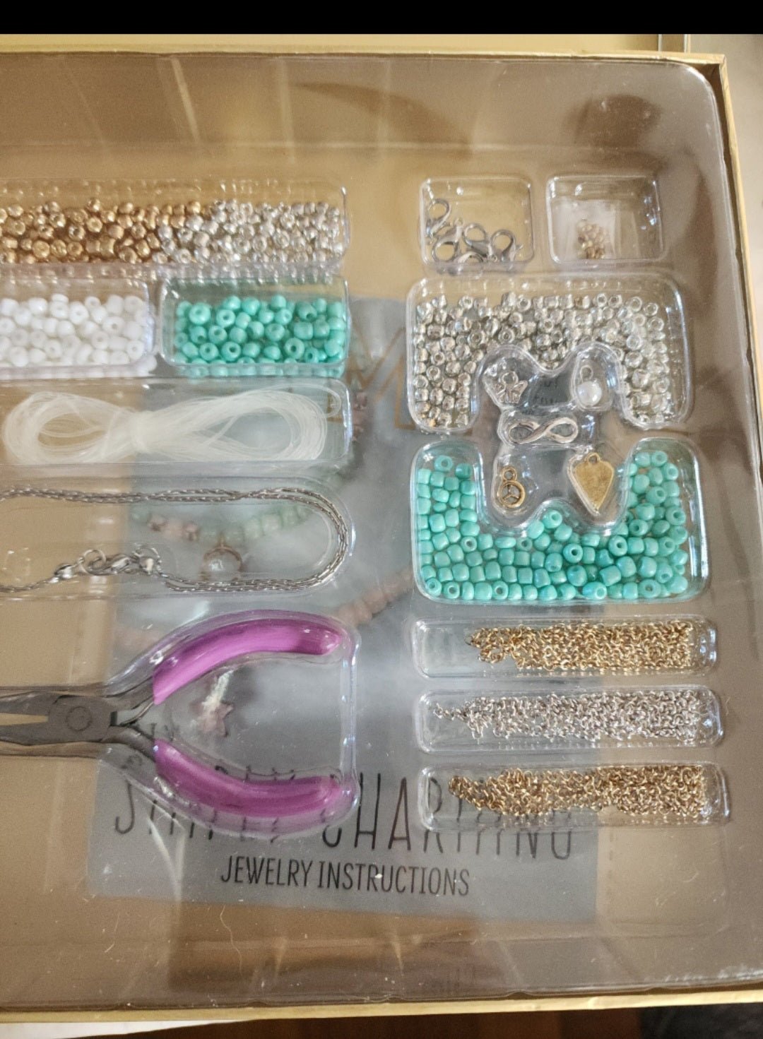 STMT DIY Jewelry kit as shown in photo with beads and charms. - I Bought a Yard Sale