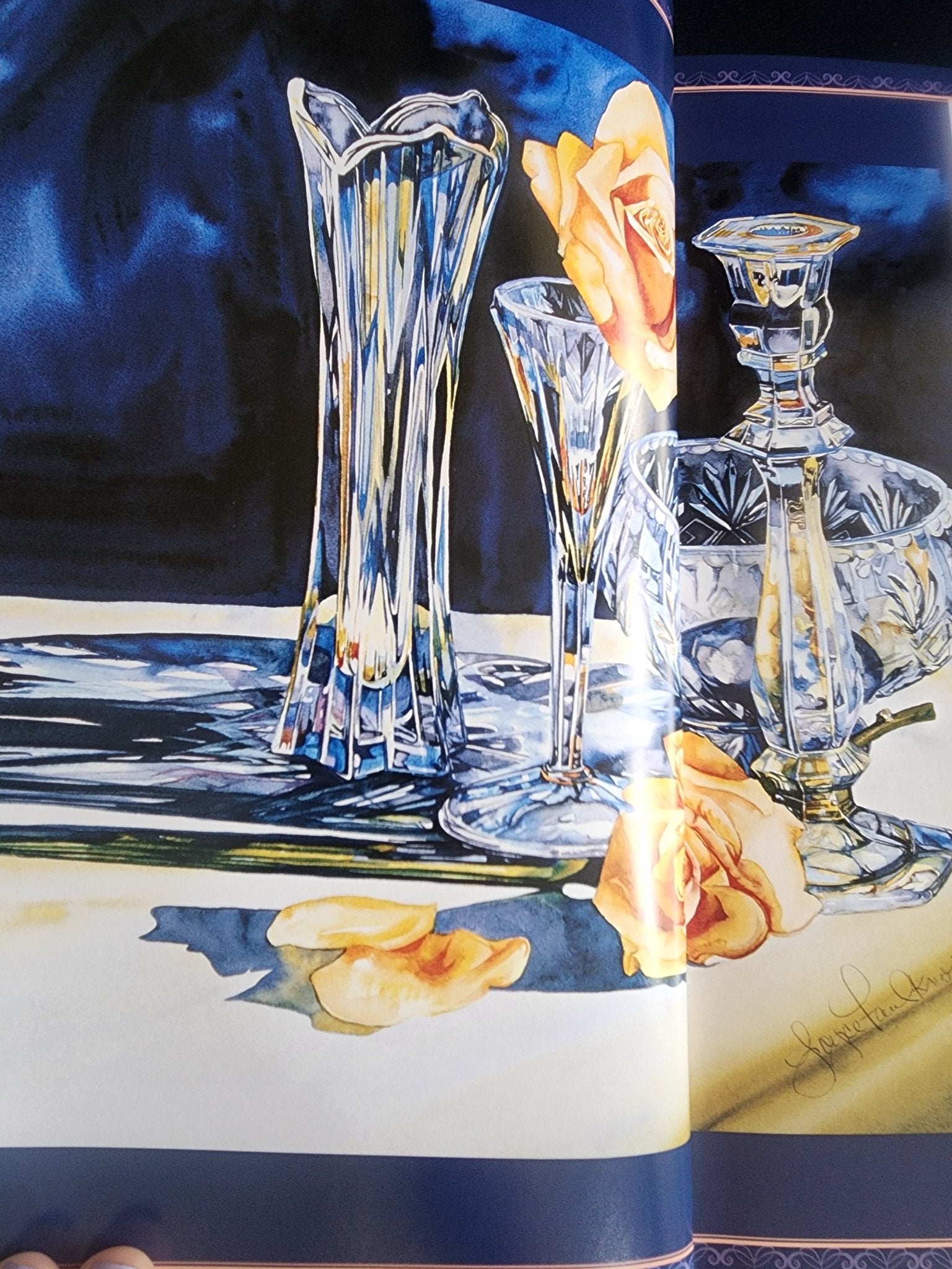 Stunning CRYSTAL & GLASS By Joyce Roletto Faulknor HB Book - I Bought a Yard Sale