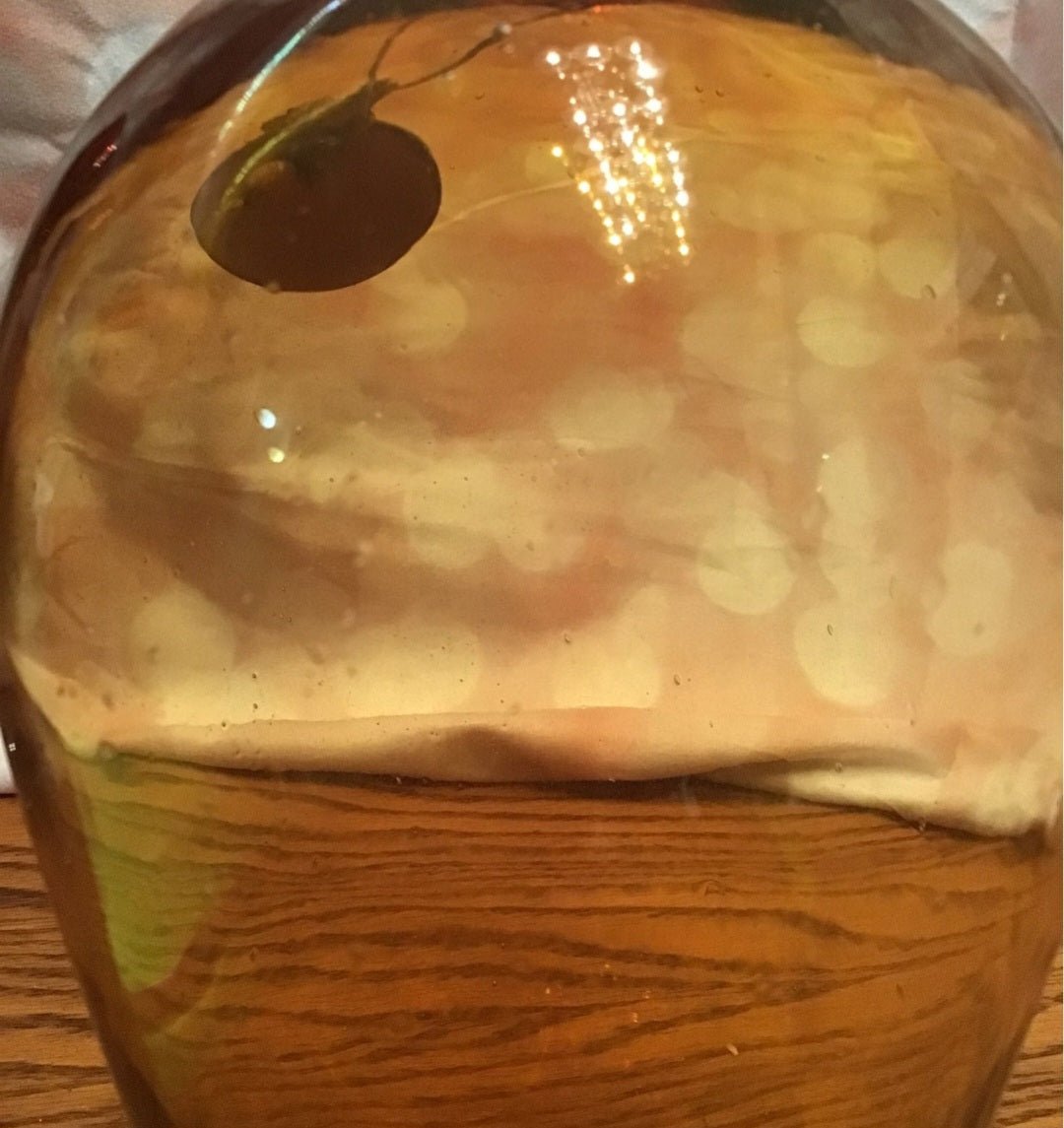 Stunning Vintage Hand - Blown Amber Glass Vase - 10" Tall - Perfect Condition - I Bought a Yard Sale