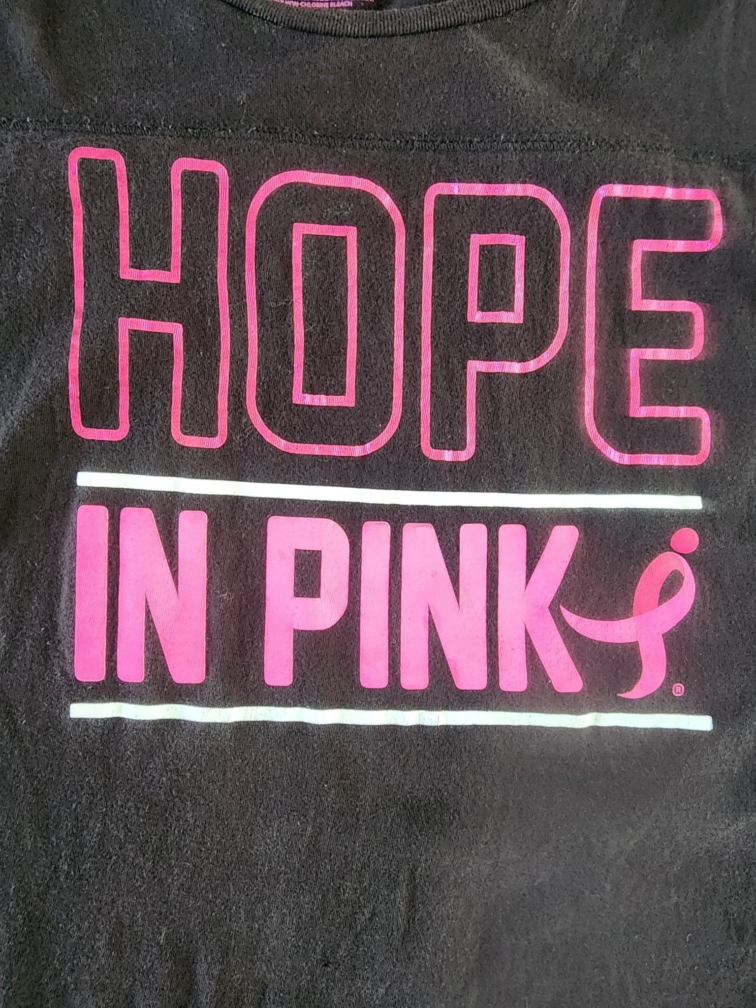 Susan G Komen Womens Jersey Style T Shirt Hope In Pink Breast Cancer 1X - I Bought a Yard Sale