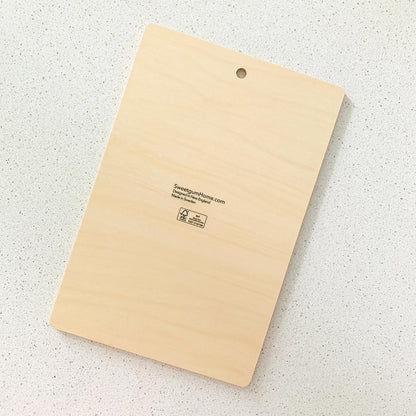 Sustainable Cutting Board | Bloom in Blue - I Bought a Yard Sale