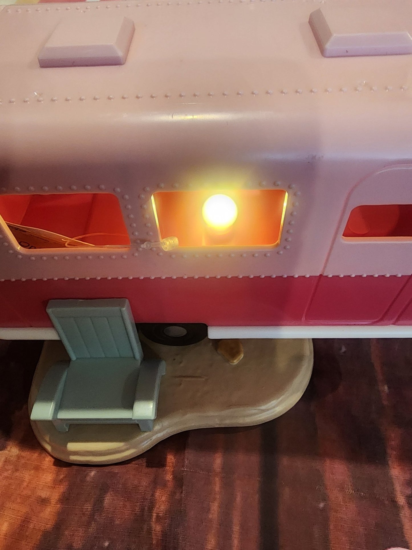 Target Bullseye Lighted Pink Airstream Camper Retro Decor Novelty Toy NEW - I Bought a Yard Sale