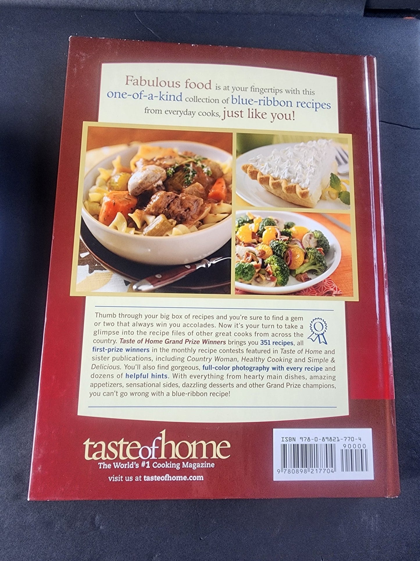 Taste of Home Grand Prize Winners Illustrated Hardback Cookbook - I Bought a Yard Sale
