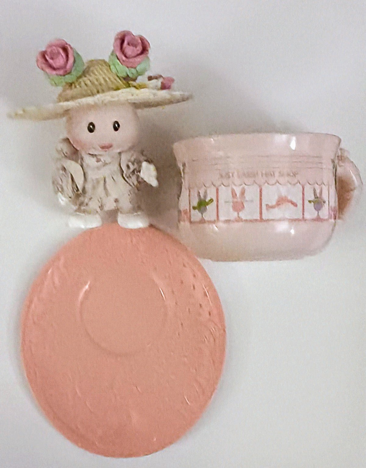 Tea Bunnies Doll - Rose Bonnet - I Bought a Yard Sale