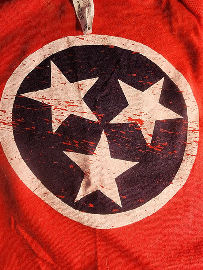 Tennessee Tri - star Onesie 6 Months Red White & Blue - I Bought a Yard Sale
