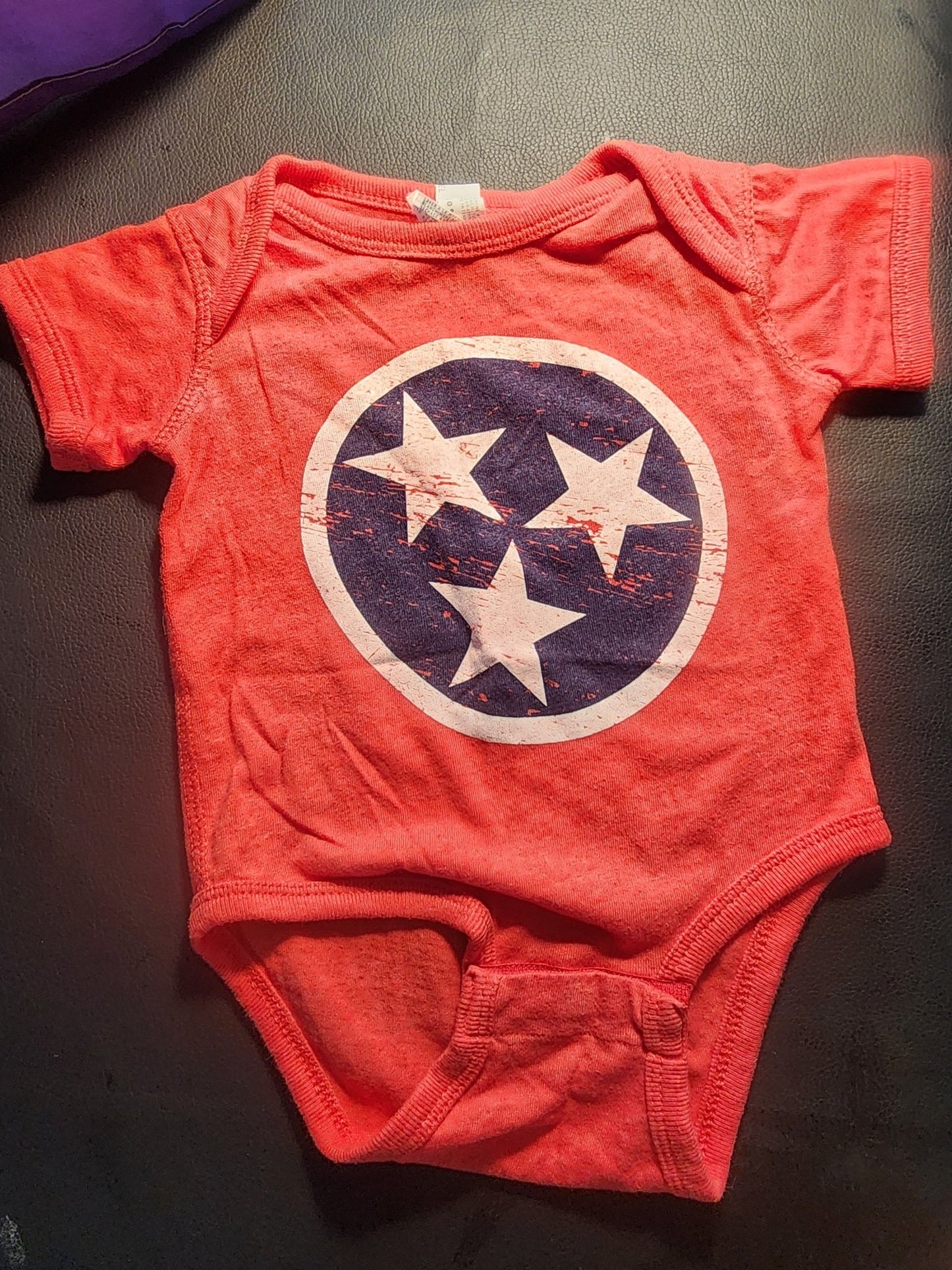 Tennessee Tri - star Onesie 6 Months Red White & Blue - I Bought a Yard Sale