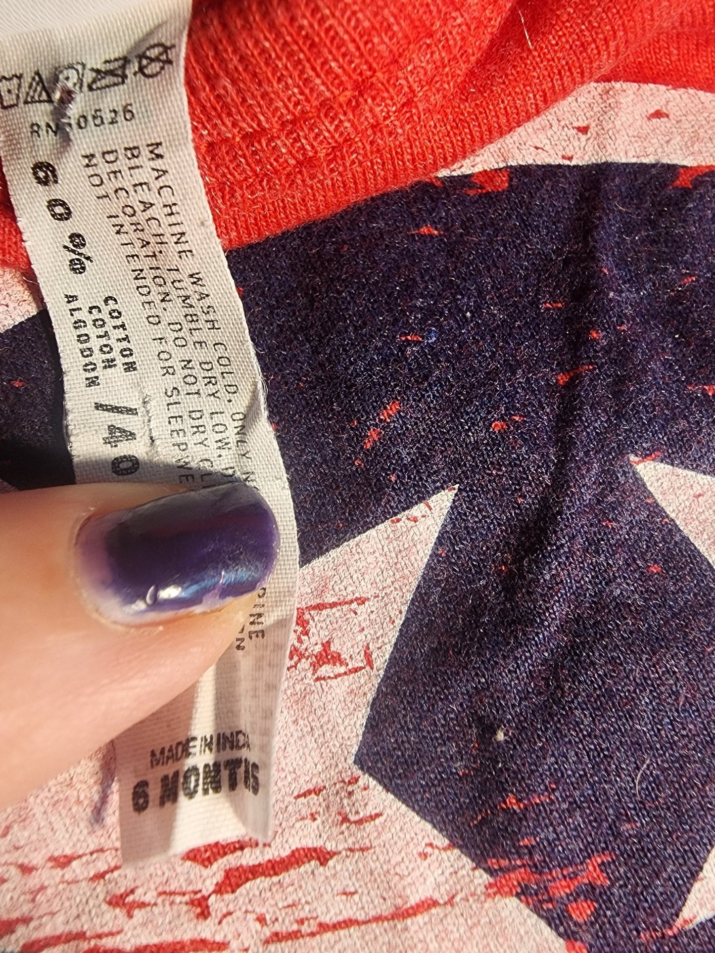 Tennessee Tri - star Onesie 6 Months Red White & Blue - I Bought a Yard Sale