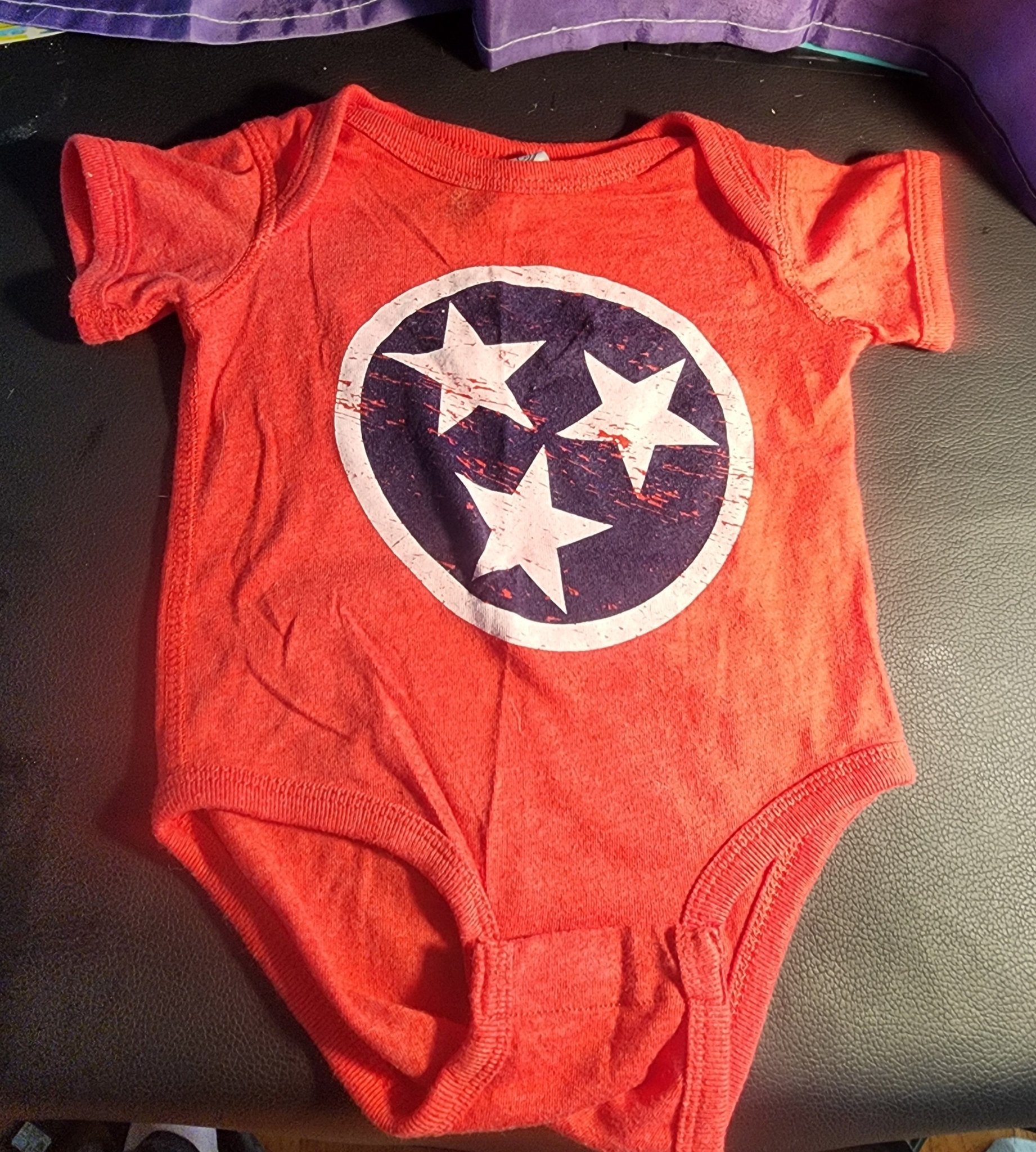 Tennessee Tri - star Onesie 6 Months Red White & Blue - I Bought a Yard Sale