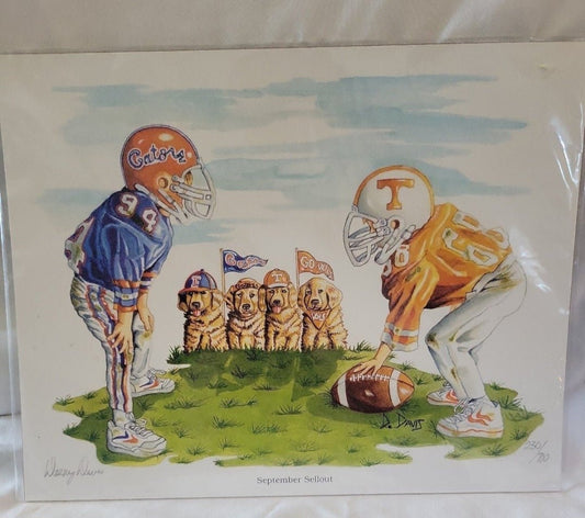 Tennessee vs Flordia Gators Football Print picture September sellout - I Bought a Yard Sale