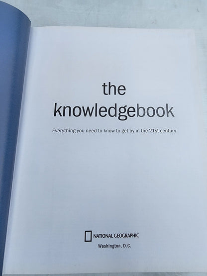 The Knowledge Book (National Geographic Society, 2007) Big textbook - I Bought a Yard Sale