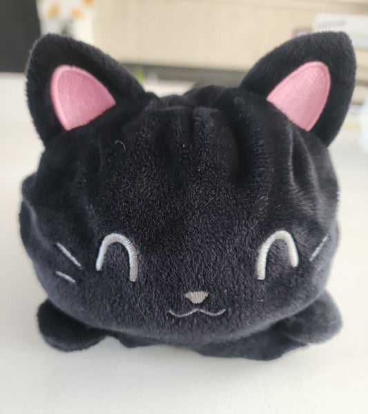 The Original Reversible Cat Plushie - Black Cat Sensory Fidget Stuffed Animal - I Bought a Yard Sale