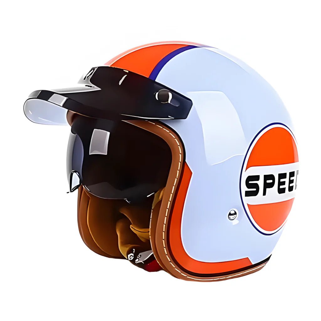 The Street King - Vintage Open Face Helmet - DOT & ECE Approved - I Bought a Yard Sale
