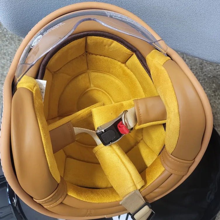 The Street King - Vintage Open Face Helmet - DOT & ECE Approved - I Bought a Yard Sale