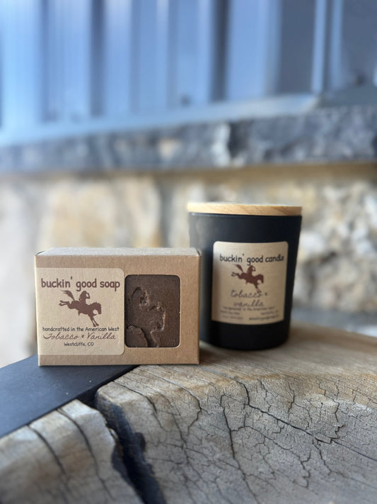 Tobacco Vanilla, Wooden Wick Candle - I Bought a Yard Sale