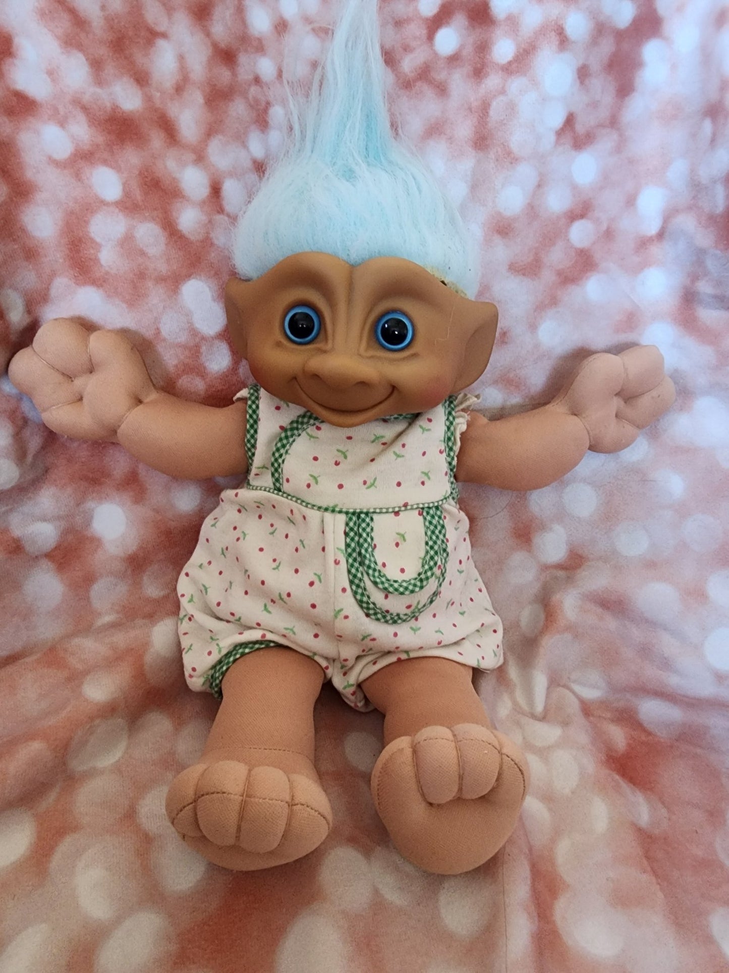 Treasure Troll Soft Body DOLL Blue Hair 12" by Ace Novelty - I Bought a Yard Sale