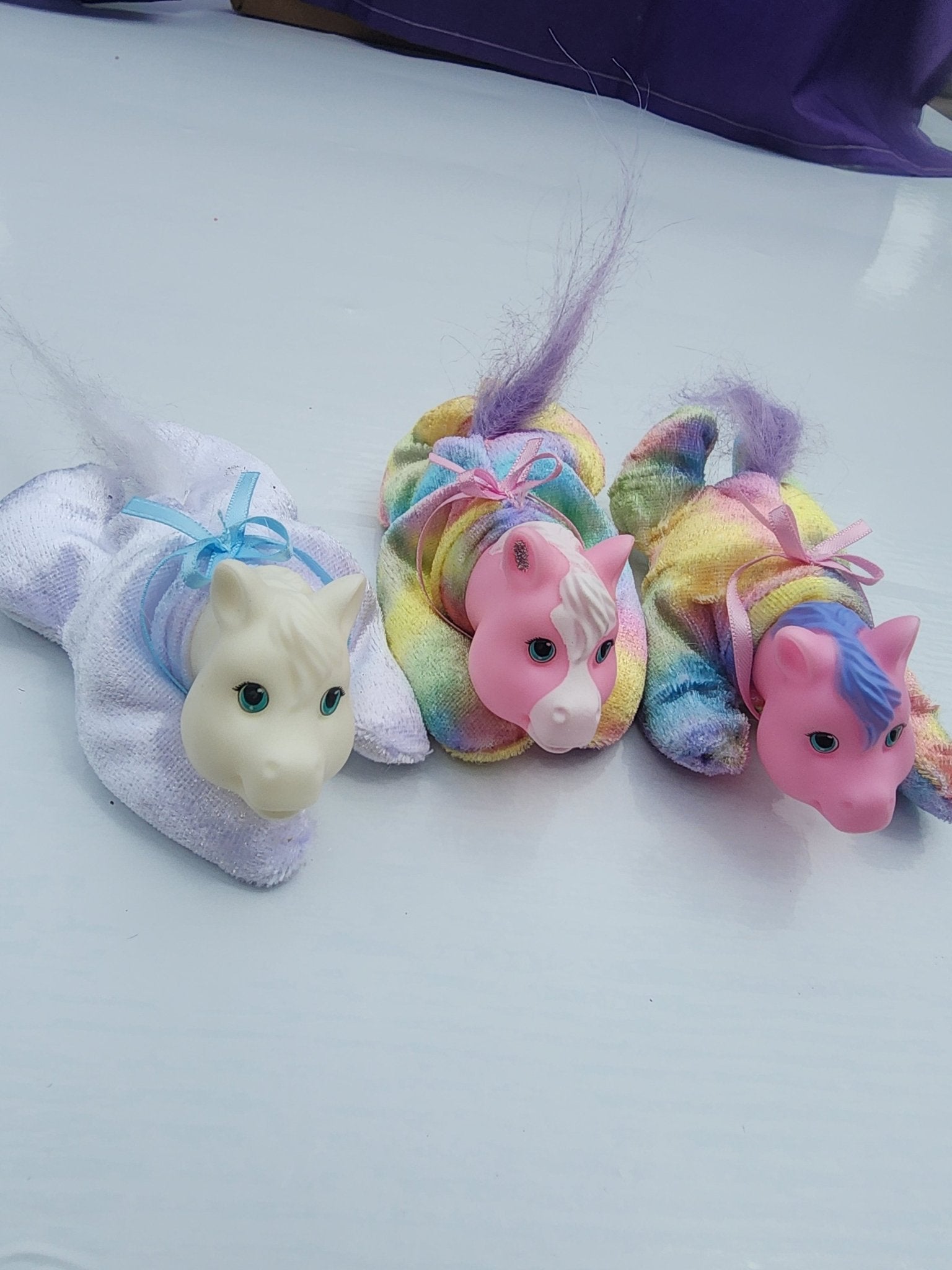 Unicorn Surprise Skyla Rainbow Stuffed Animal Unicorn and 3 Babies - I Bought a Yard Sale