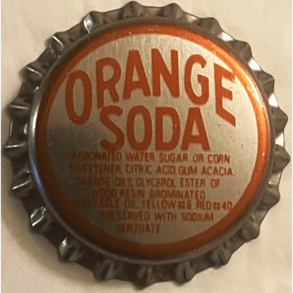Vintage NOS 1970s Orange Soda Bottle Cap 🍊 Americana Memorabilia 🥤