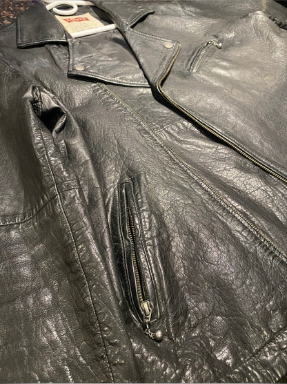 Vintage 1980s Levi’s Black Leather Moto Jacket - I Bought a Yard Sale