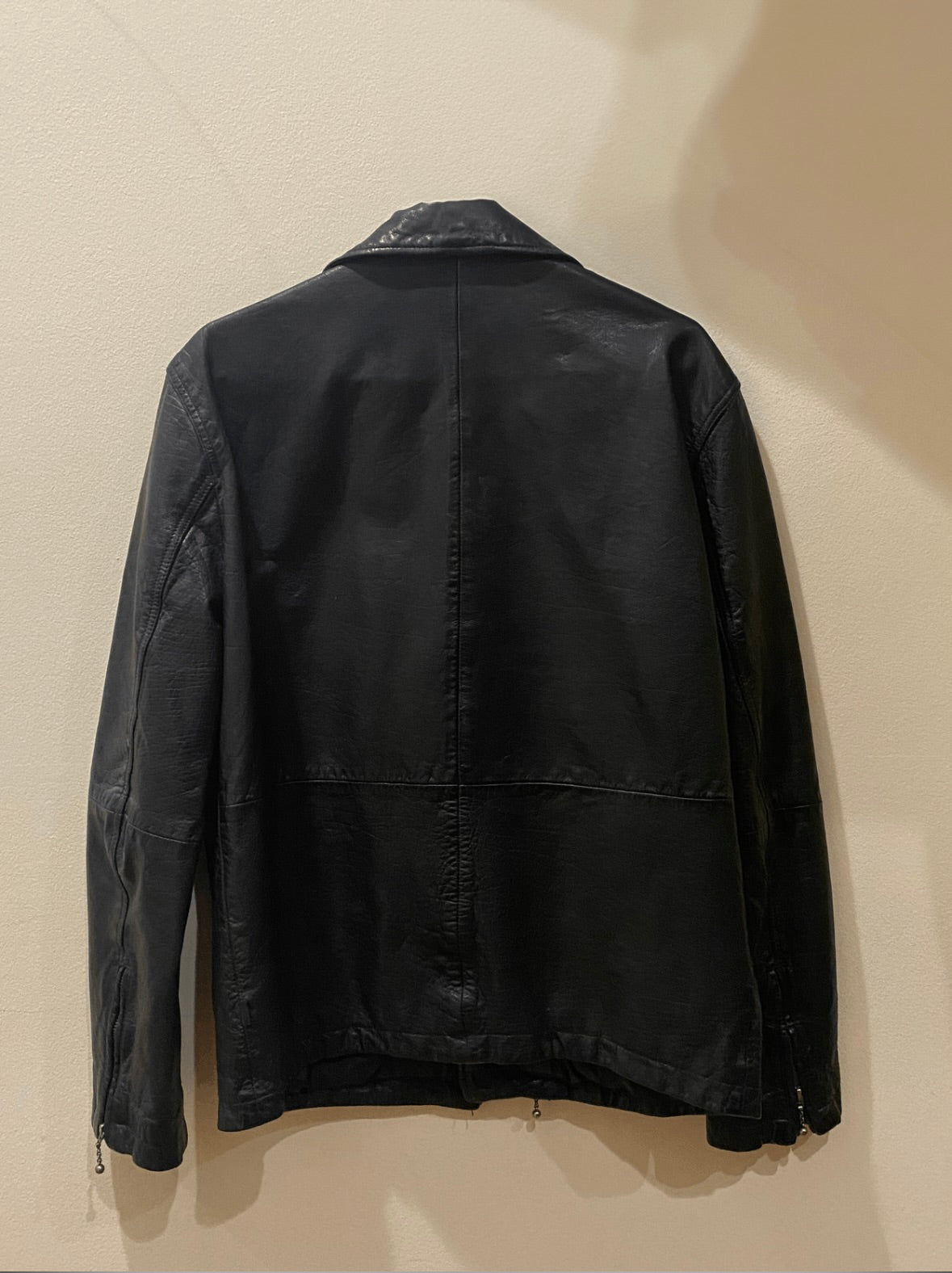 Vintage 1980s Levi’s Black Leather Moto Jacket - I Bought a Yard Sale