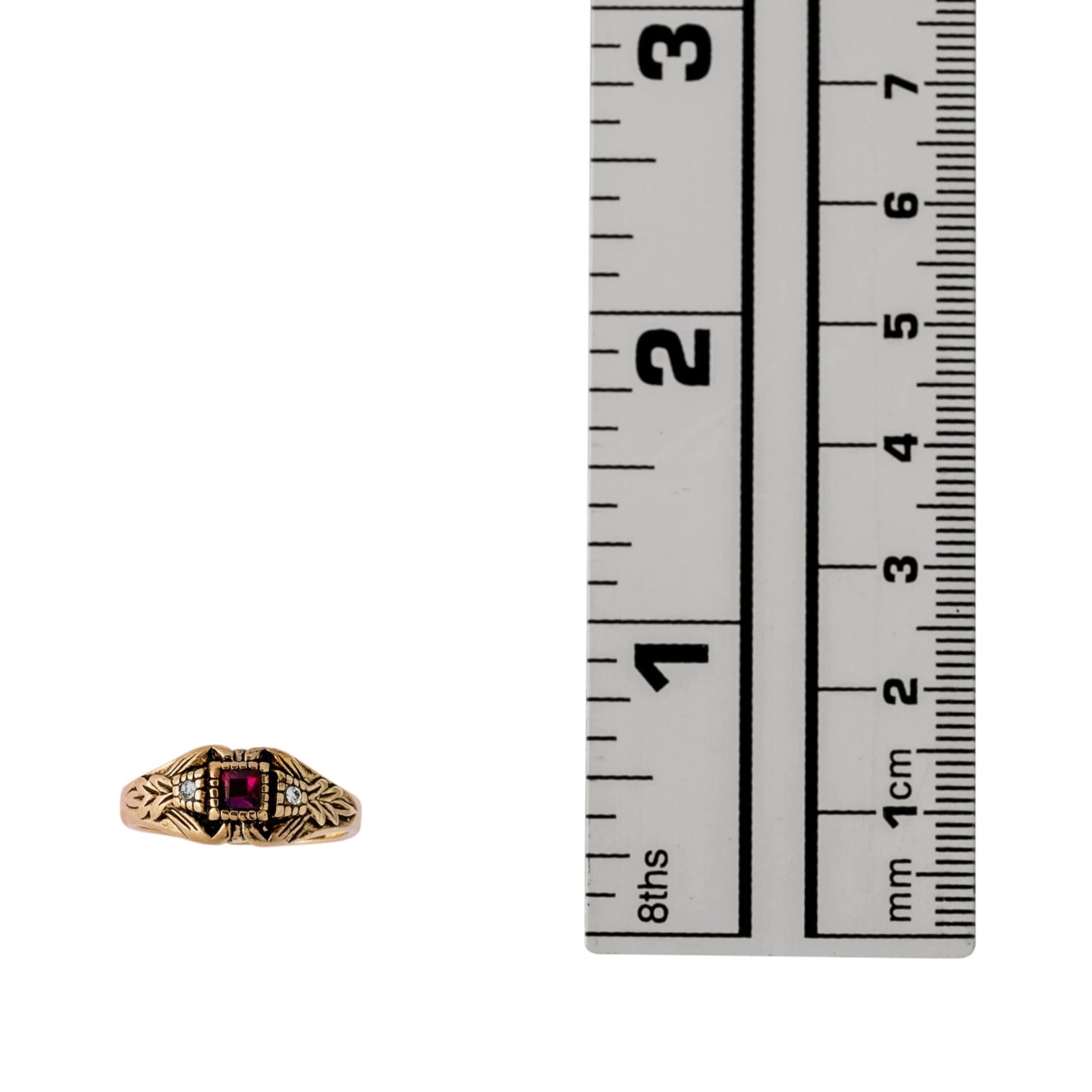 Vintage 1980's Ring Austrian Crystal 18k Antique YellwoWhite Gold Electroplated Made in the USA by PVD Vintage Jewelry - I Bought a Yard Sale