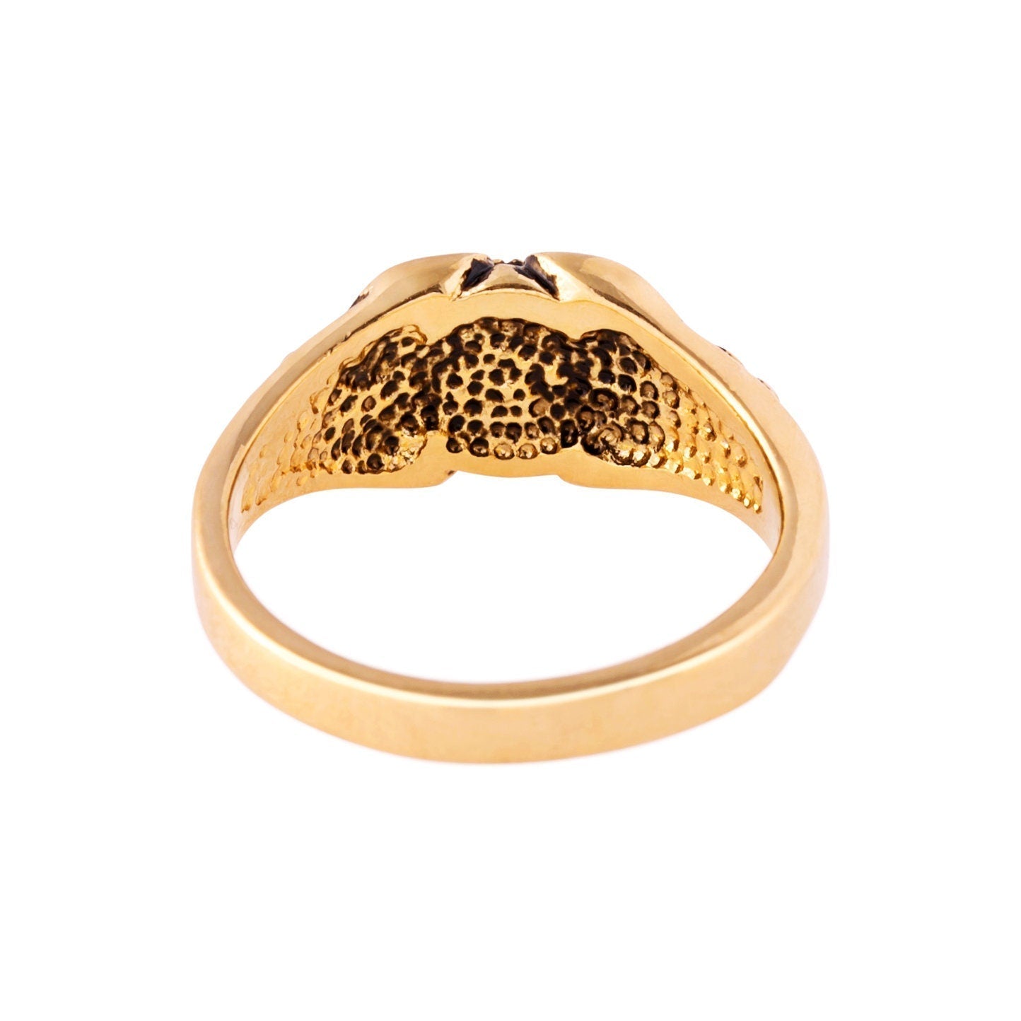 Vintage 1980's Ring Austrian Crystal 18k Antique YellwoWhite Gold Electroplated Made in the USA by PVD Vintage Jewelry - I Bought a Yard Sale