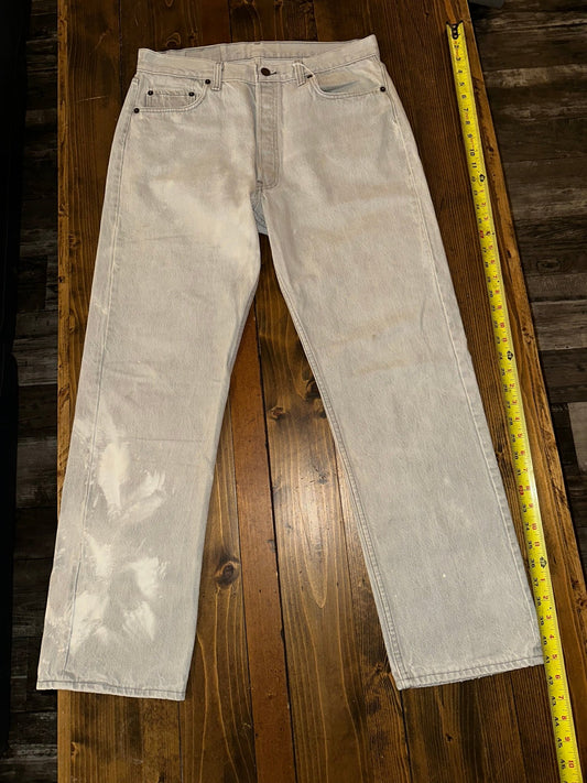 Vintage 1990s White Levis 501 Jeans - I Bought a Yard Sale