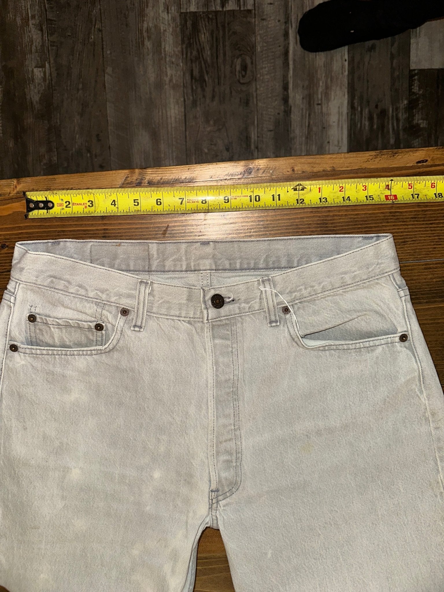 Vintage 1990s White Levis 501 Jeans - I Bought a Yard Sale