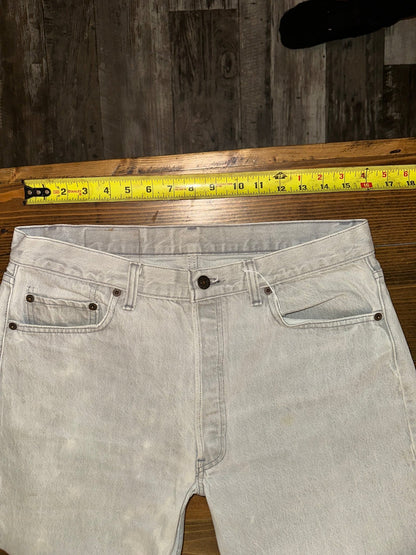 Vintage 1990s White Levis 501 Jeans - I Bought a Yard Sale
