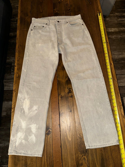 Vintage 1990s White Levis 501 Jeans - I Bought a Yard Sale