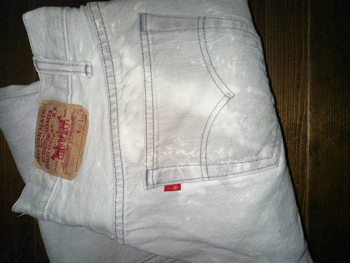 Vintage 1990s White Levis 501 Jeans - I Bought a Yard Sale