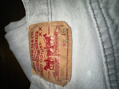 Vintage 1990s White Levis 501 Jeans - I Bought a Yard Sale