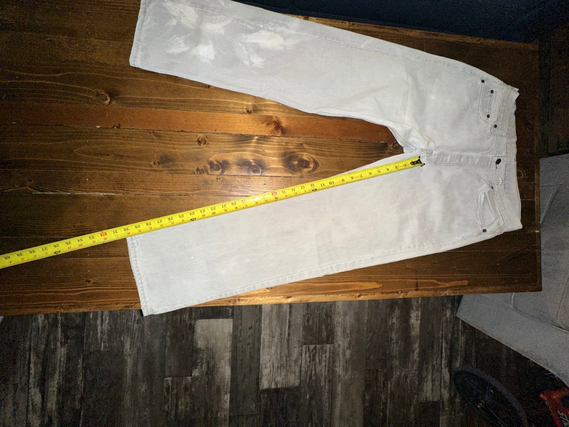 Vintage 1990s White Levis 501 Jeans - I Bought a Yard Sale