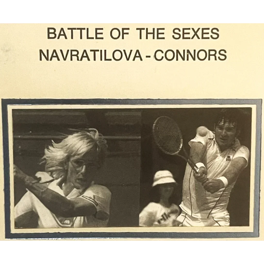 Vintage 1992 Battle of the Sexes Embossed Stamped Envelope | Navratilova vs Connors