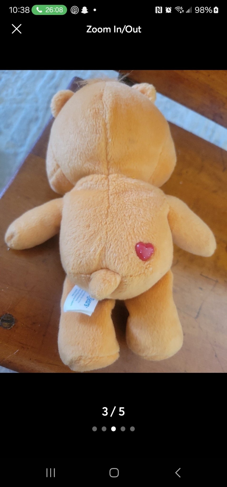 Vintage 2002 Collector's Edition Tenderheart Care Bear Plush Mini - I Bought a Yard Sale