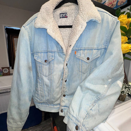 Vintage 80s Levi's Orange Tab Sherpa Trucker Jacket - I Bought a Yard Sale