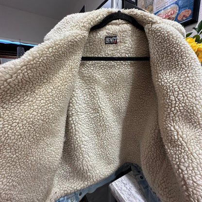 Vintage 80s Levi's Orange Tab Sherpa Trucker Jacket - I Bought a Yard Sale