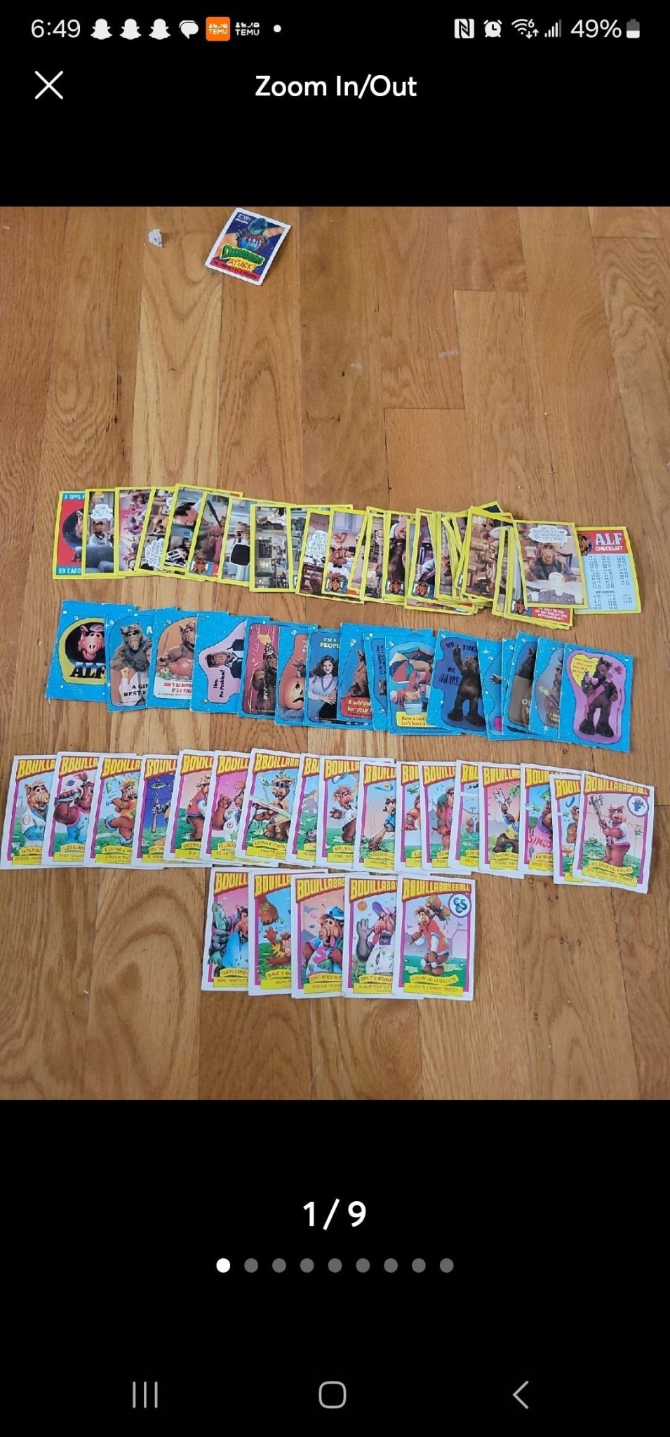 Vintage Alf & Bouillabaseball Trading Card Collection - I Bought a Yard Sale